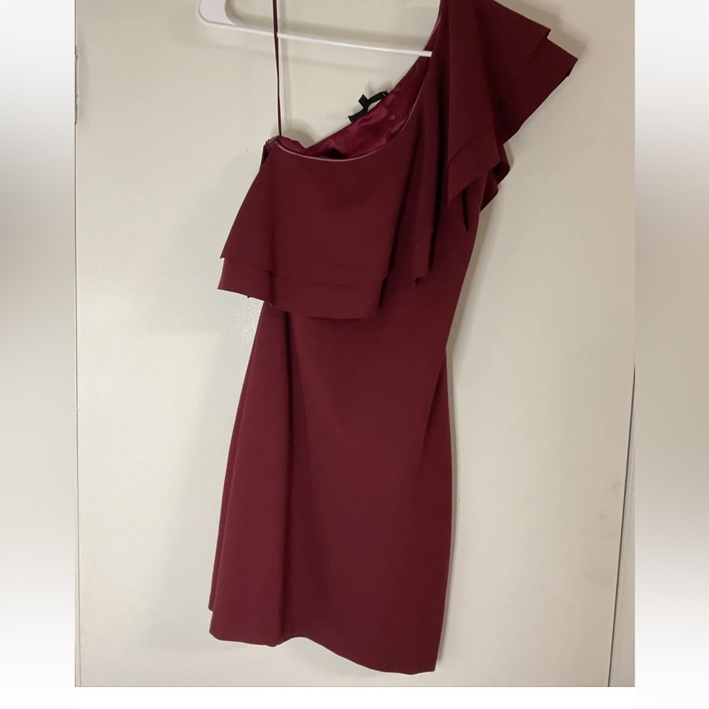 Olivaceous Women’s Small Burgundy Off Shoulder Dress
